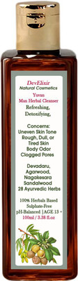 DevElixir Natural Cosmetics Men Herbal Body Wash | Detoxifies & Refreshes Rough, Dull, Tired, Uneven Skin(100 ml)