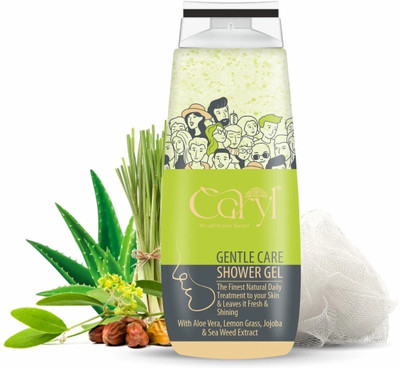 CARYL Gentle Care Body Wash with Aloe Vera, Lemongrass, Jojoba & Seaweed Extract(280 ml)