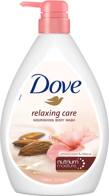 DOVE Relaxing Almond Cream Body Wash with Hibiscus for Smooth Skin,Soft & Sweet Scent(1000 ml)