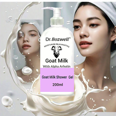 Dr.bozwell Goat milk Mousse body wash whitening shower gel Double Moisturising(200 ml)