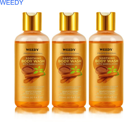 WEEDY Sandalwood Body Wash Combo – 3 Bottles for Silky Soft Skin(3 x 200 ml)
