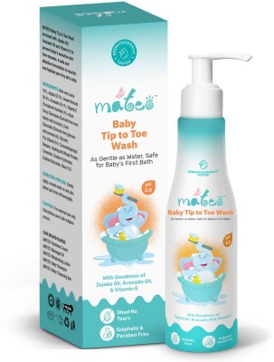 MATEO Tip to Toe wash | Tear-Free Natural Baby Wash in liquid | Deeply nourishing(200 ml)