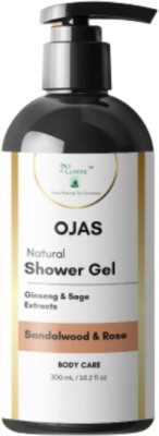 LA MONK Ojas Shower Gel with Ginseng & Sage Extracts (Sandalwood & Rose)(300 ml)