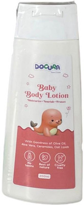 DOCURA Baby Body Lotion with Aloe Vera & Olive Oil for All Skin Types(200 ml)