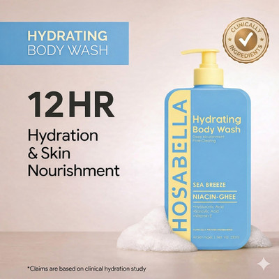 HOSABELLA Hydrating Body Wash | Hyaluronic acid, Salicylic acid and Niacin-Ghee(250 ml)