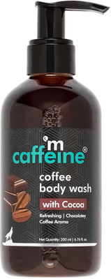 mCaffeine Coffee Cocoa Body Wash for D Tan, Get Glowing Skin & Refreshing Fragrance(200 ml)