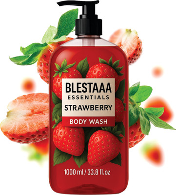 blestaaa essentialss SkinLove Juicy Strawberry Body Wash For Men And Women(1000 ml)