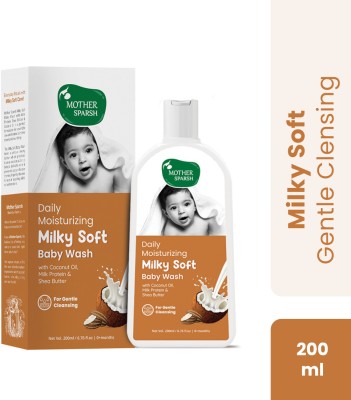 Mother Sparsh Milky Soft Baby Wash with Milk Protein & Coconut Oil | 200ml(200 ml)