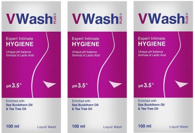 V WASH PLUS Expert Intimate Hygiene Intimate Wash(300 ml, Pack of 3)