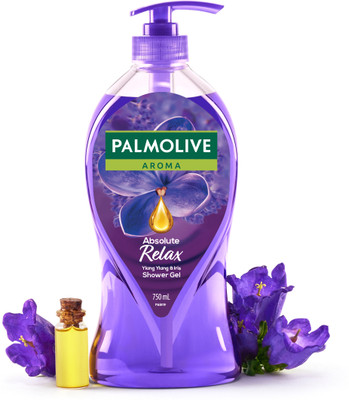 PALMOLIVE Iris & Ylang Essential Oil Aroma Absolute Relax, Moisturizing Body Wash(750 ml)