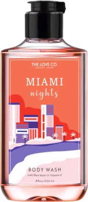 The Love Co. Luxury Miami Nights Body Wash For Women - Mens Body Wash - Foaming Shower Gel(250 x 1 ml)