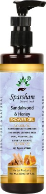 SPARSHAM Sandalwood & Honey Shower Gel for leaving skin soft moisturized 210ml(210 ml)