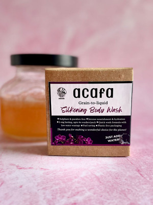 arani Acafa Grain-to-liquid Body Wash, Sulphate & Paraben Free | Black Orchid Scent(600 ml)