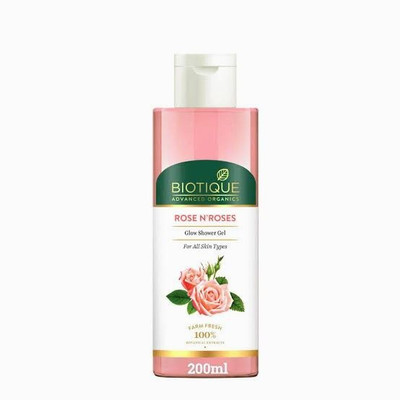 BIOTIQUE Rose'N Roses Glow Shower Gel 200ml(2 x 100 ml)