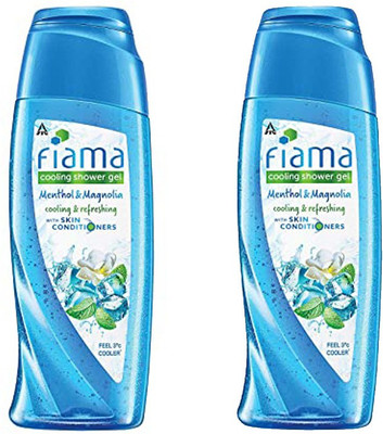 FIAMA Menthol & Magnolia Body Wash shower Gel (Pack of 2)(2 x 250 ml)