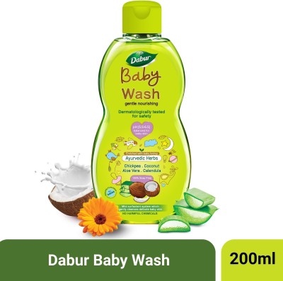 Dabur Baby Body Wash Tear Free |Contains Aloevera & Calendula | No Parabens & Phthalates(200 ml)