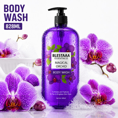 blestaaa essentialss Premium Orchid Body Wash Helps Moisturize, Refresh & Revitalize Skin(828 ml)