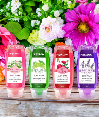 PIRKGLOW Opal Wash smooth and moisturised Body wash(4 x 100 g)