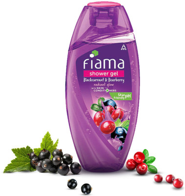 FIAMA Blackcurrant & Bearberry Body Wash Shower Gel, Moisturized Skin & Radiant Glow(250 ml)