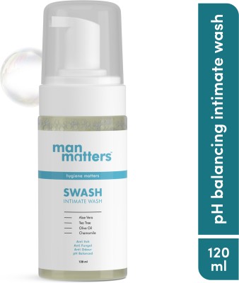 Man Matters pH Balanced Intimate Wash | Aloe Vera & Tea Tree | Anti Bacterial, Itch & Odour(120 ml)