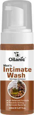 Oilanic Foaming Foam For Mens Intimate Wash ( With Argan Oil Extract) Pack Of 1 (150ml)(150 ml)