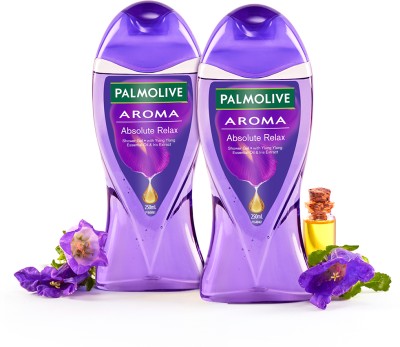 PALMOLIVE Iris & Ylang Ylang Essential Oil Aroma Absolute Relax Body Wash Combo(2 x 250 ml)