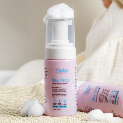 Sunkey Dew Drop Gentle Foaming Cleanser with Probiotics, Ceramides & Guava Extract(100 ml)