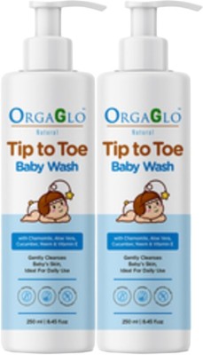 orgaglo Natural Baby Tip To Toe Wash (Buy 1 Get 1 Free) Pack of 2(2 x 250 ml)