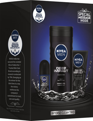 NIVEA BBD Special – Men’s Grooming Kit (With Signed Celebrity Card) (Set Of 3) Deodorant Roll-on – For Men (350 Ml, Pack Of 3) For Rs. 199 @ 65% off
