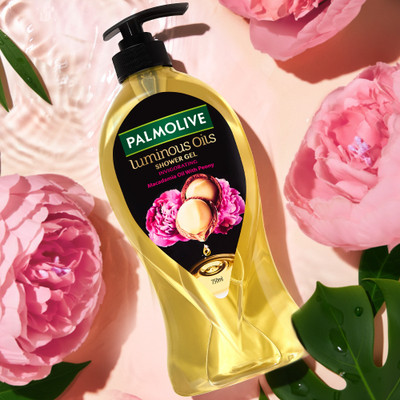 PALMOLIVE Macadamia Oil & Peony Flower Luminous Oils Invigorating, Moisturizing Body Wash|(750 ml)