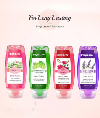 PIRKGLOW Bloom Veil smooth and moisturised Body wash(4 x 100 g)