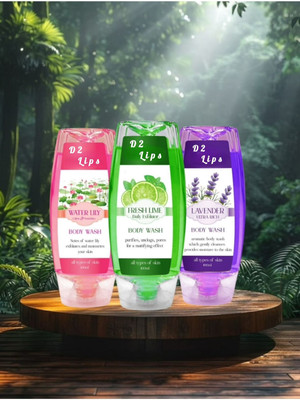 D2 LIPS Morning Body Wash Set of 3(3 x 100 ml)