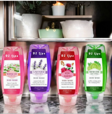 D2 LIPS Natural Morning Body Wash For Girl(4 x 100 ml)
