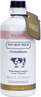 SCENTIO Double Milk Triple White Bath Cream(350 ml)