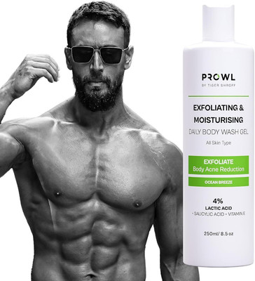 PROWL By Tiger Shroff Exfoliating Bodywash 4% (Salicylic Acid,Vitamin E) OCEAN BREEZE(250 ml)