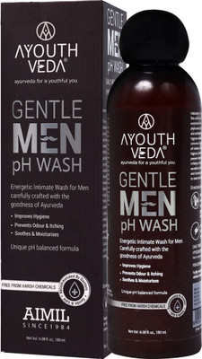 Ayouthveda Gentlemen PH Wash|Intimate Hygiene Wash For Men|Prevents Dryness, Bad Odor(180 ml)