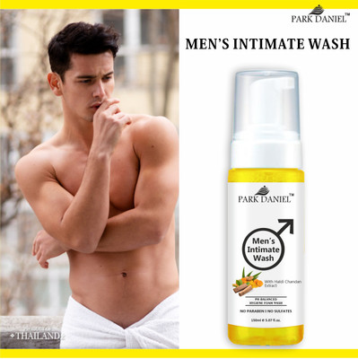 PARK DANIEL Men's Intimate Wash Maintain Ph Balance with Haldi Chandan Pack of 1 of 150ML(150 ml)