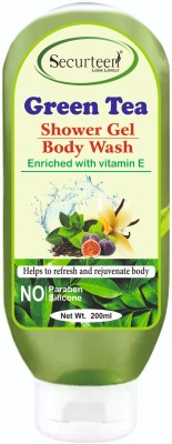 Securteen Green Tea Shower Gel Body Wash With Vitamin E For Refresh & Rejuvenate Body(200 ml)