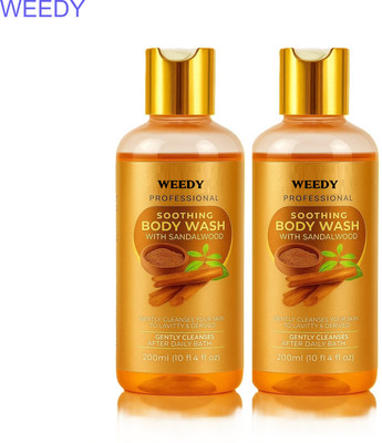 WEEDY Pure Sandalwood Bath Gel | 200ML x 2 Pack(2 x 200 ml)