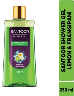 Santoor Refreshing Skin & Lemon Frangipani Shower Gel For Women(250 ml)