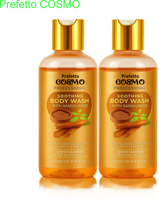Prefetto COSMO Sandalwood Body Wash for D Tan & Ocean Fresh(2 x 200 ml)