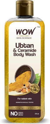 WOW SKIN SCIENCE Ubtan & Ceramide Body Wash | Radiance Boosting Cleanser | Revives Dull Skin(275 ml)