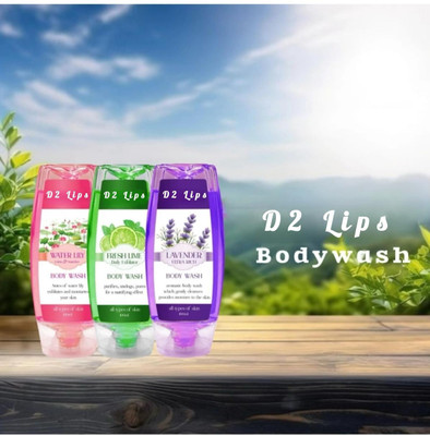 D2 LIPS Nature Body Wash For Men and Women(3 Items in the set)