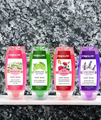 PIRKGLOW Mango Burst smooth and moisturised Body wash(4 x 100 g)