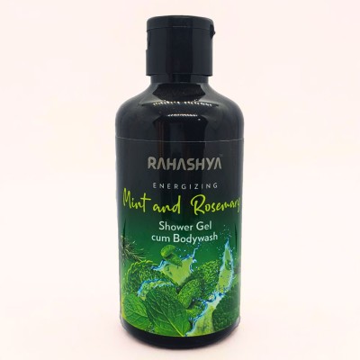 Rahashya Mint and Rosemary Bodywash for Men and Women-Rosemary & Vit-E Help with Dry Skin(200 ml)