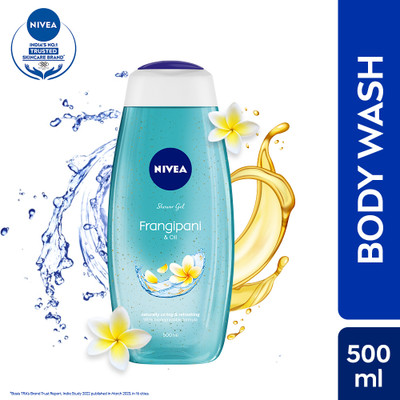 NIVEA Shower Gel, Frangipani & Oil Body Wash(500 ml)