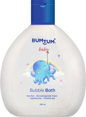 BUMTUM Baby Bubble Bath, No Tear, Paraben & Sulfate Free, Derma Tested(200 ml)