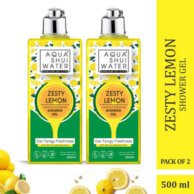 Aqua Shui Water Zesty Lemon Gentle Cleansing Shower Gel(2 x 250 ml)