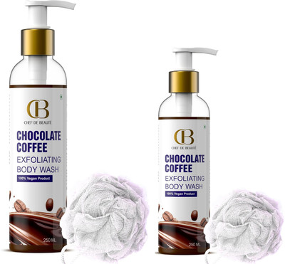 Chef De Beaute Frefreshing Body Wash With Loofah (4 Items in the set)(500 ml)