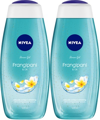 NIVEA Men Shower Gel Frangipani & Oil, Body Wash (500 ml, Pack of 2)(2 x 500 ml)